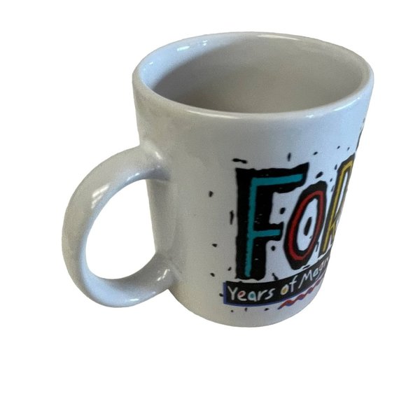 Vintage Amscan Forty Years of Magnificence Coffee Mug Cup White 1995 - Picture 3 of 16